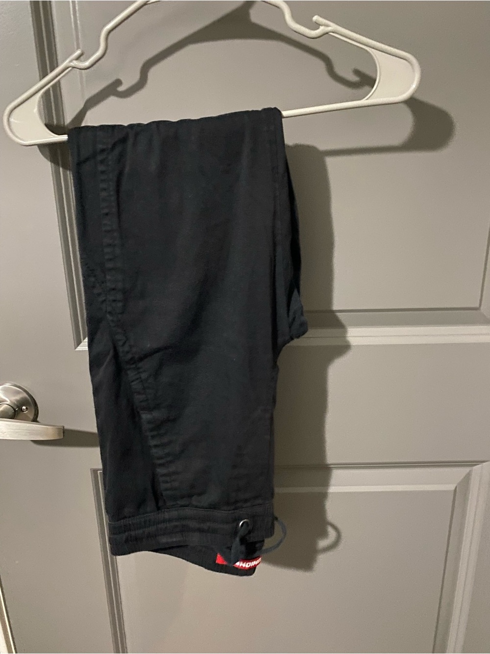 UNIONBAY Black Joggers with Red Logo Tab